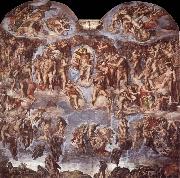 Michelangelo Buonarroti Extreme judgement  Sistine Chapel vastvagg France oil painting artist